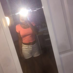 PRICES:NEGOTIABLE.Cute crop top with crossed back.